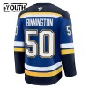 Jordan Maillot de Hockey St. Louis Blues Fanatics Premium Binnington 2024-25 Bleu Domicile - Enfant